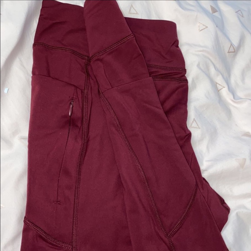 maroon biker shorts